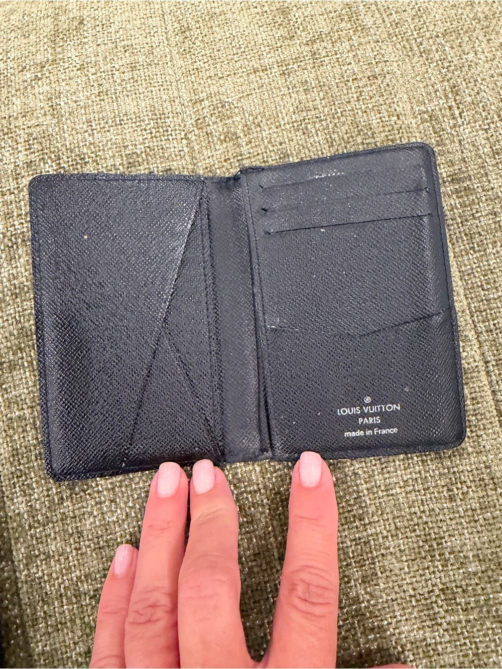 Genuine Louis Vuitton Black Damier Pocket Organizer - Picture 7 of 8